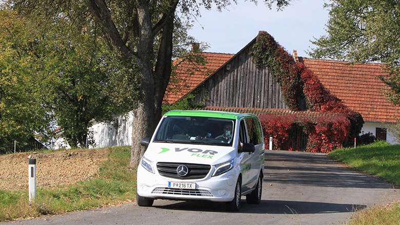 Anrufsammeltaxi unterwegs